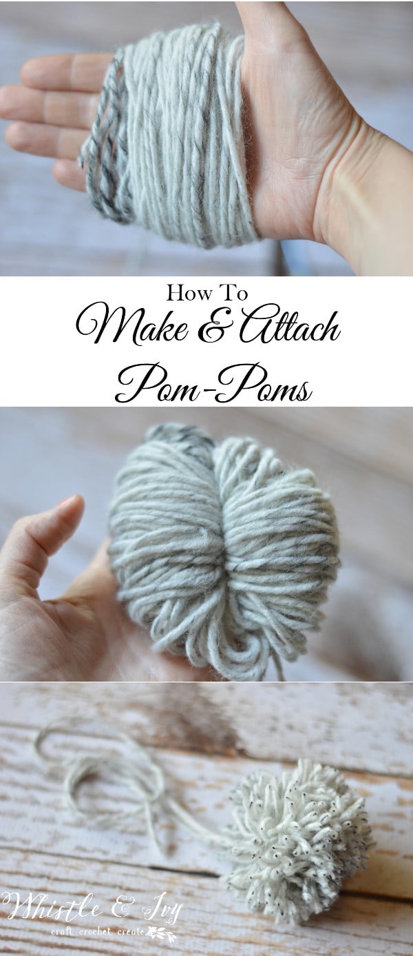 How to Make and Attach a PomPom Whistle and Ivy