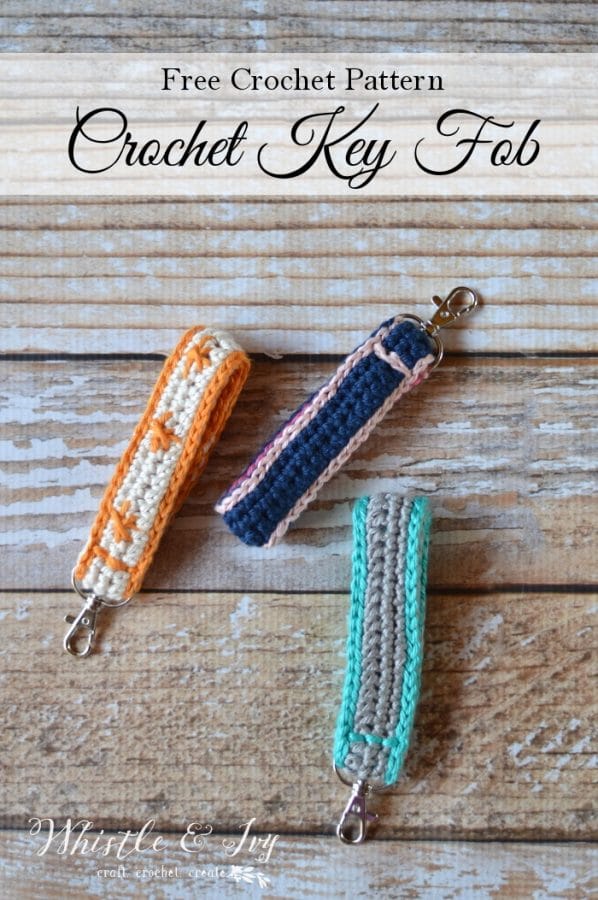 Crochet Key Fob - Whistle and Ivy