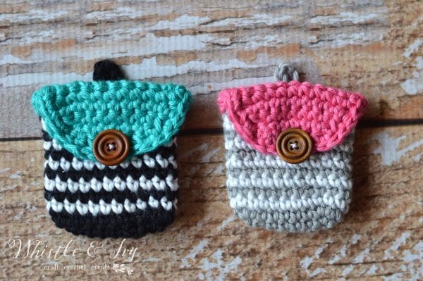 Crochet Striped Coin Purse - Whistle and Ivy