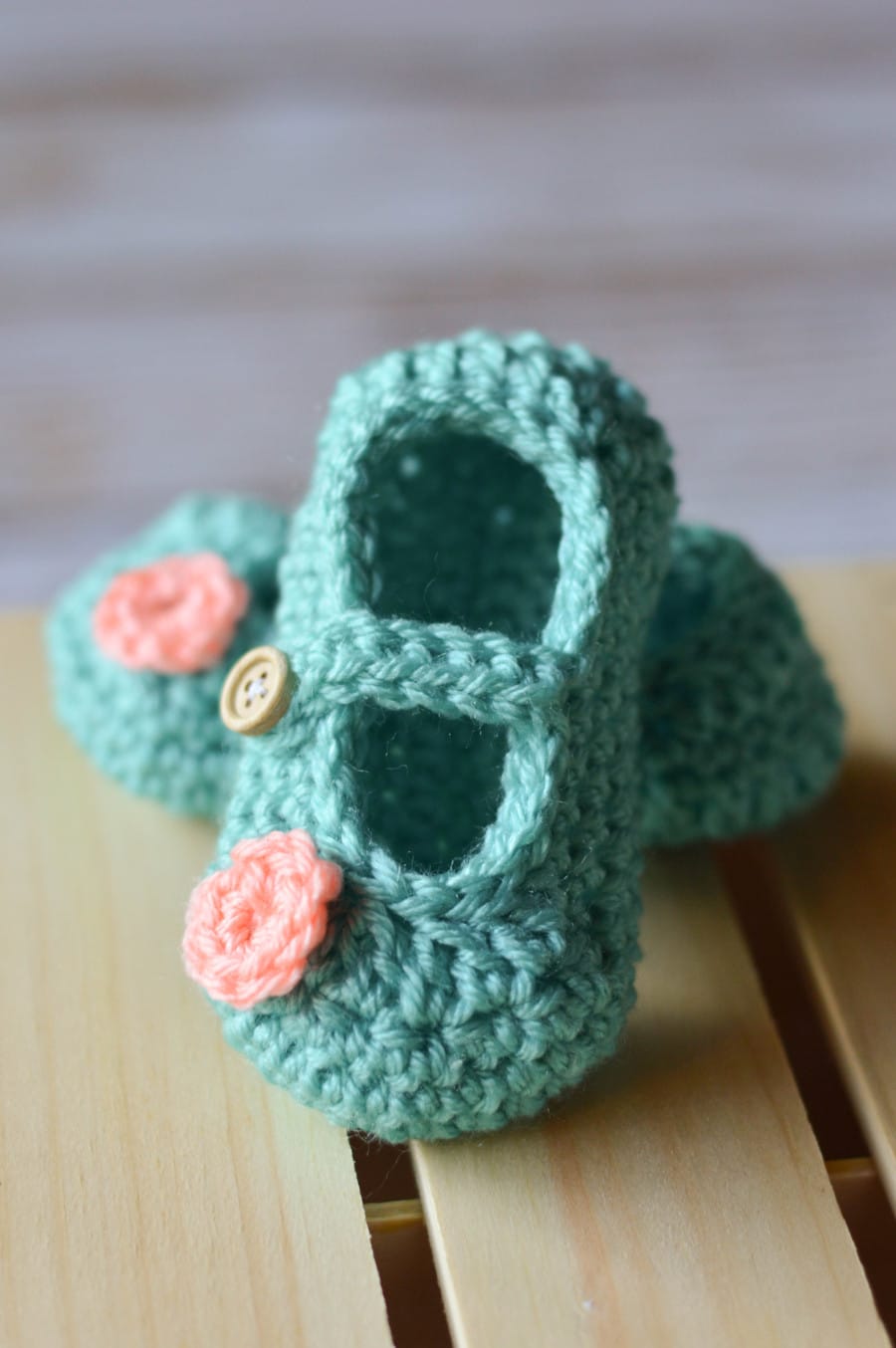 crochet baby mary janes