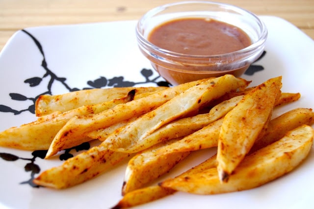 Sweet Potato Fries with BBQ Ranch Dipping Sauce
