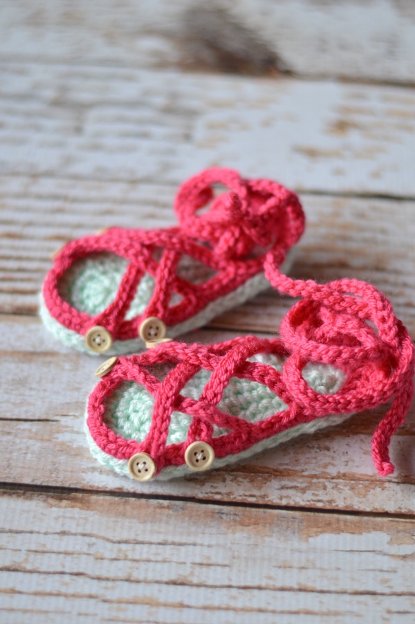 Crochet Baby Gladiator Sandals – Crochet Pattern