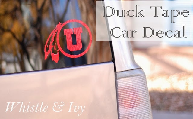 Duck Tape Car Decal