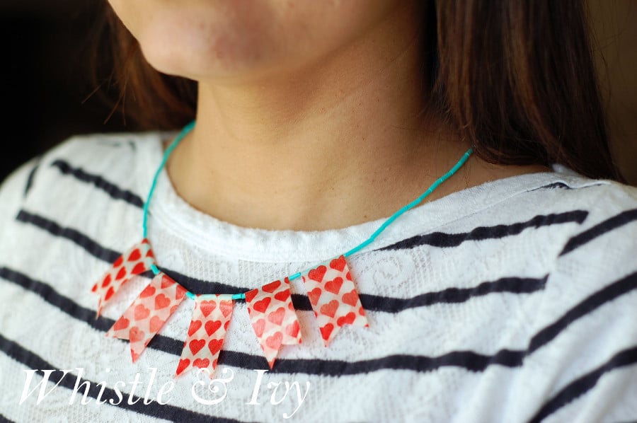Duck Brand® Washi Tape Banner Necklace
