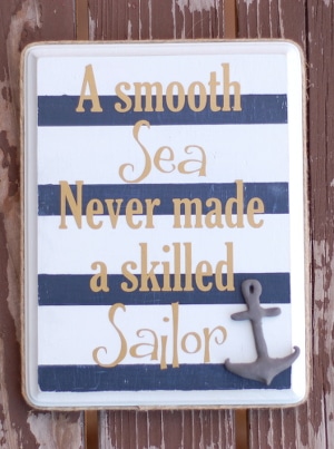 Smooth Sea Nautical Plaque
