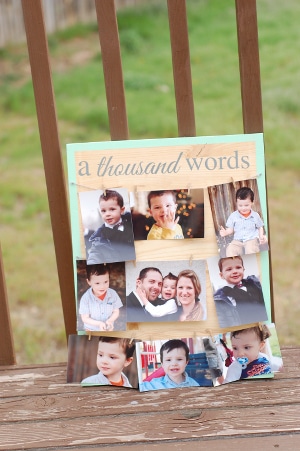 A Thousand Words Photo Display Board