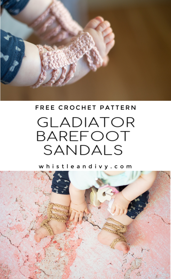 thumbnail image 2 of Crochet Baby Barefoot Sandals - Handmade Cotton Lace Footless Sandals 2 of 14