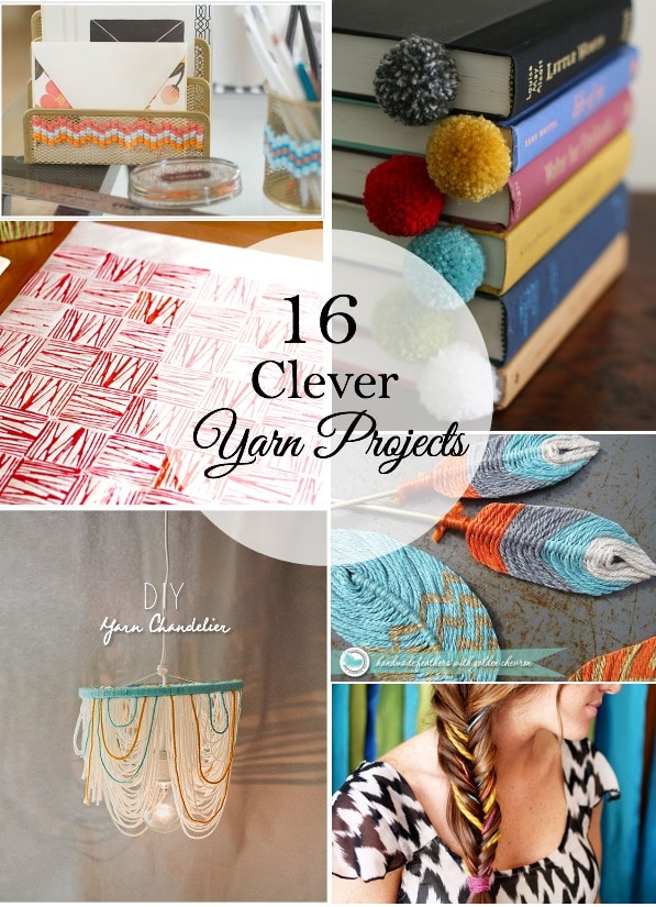 Crocheting is fun! But sometimes it’s fun to make something different with yarn. Check out 16 Clever Yarn Ideas.