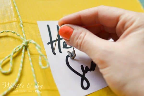 DIY Embroidered Sketchpad - Recycle a cereal box and turn it into this fab sketchpad. Decorate it with your favorite colored Duck Tape!