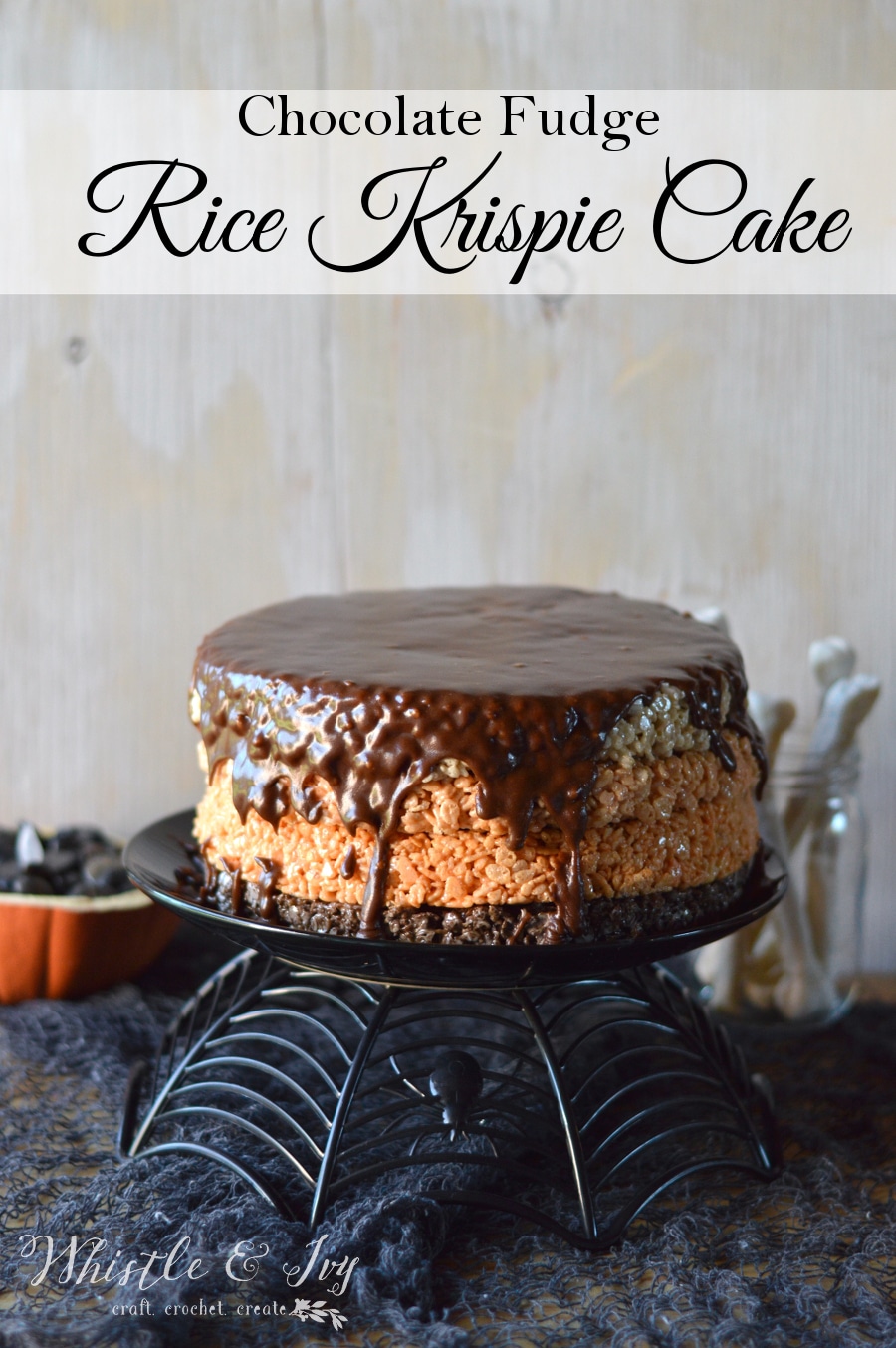 Halloween Rice Krispie Cake