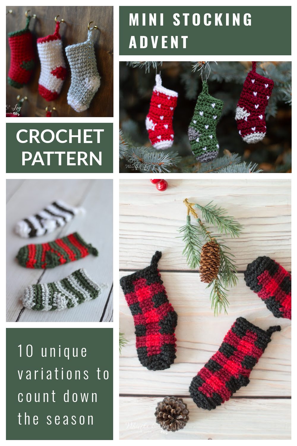 cute mini crochet stockings crochet pattern 