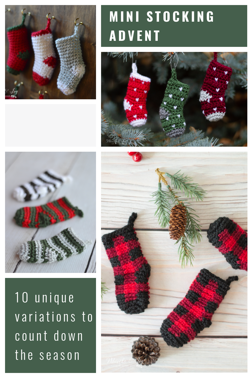 Crochet Mini Stocking Advent Calendar – Crochet Pattern
