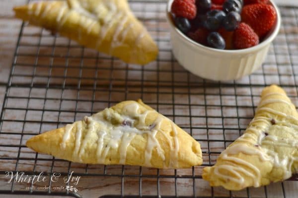 Triple Berry Crescent® Turnovers - These simple turnovers are bursting with berry flavor, and preparation is a snap!