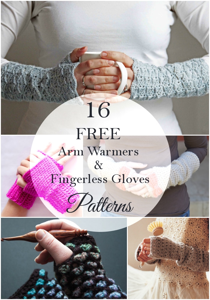 16 Pretty Crochet Arm Warmers and Fingerless Gloves