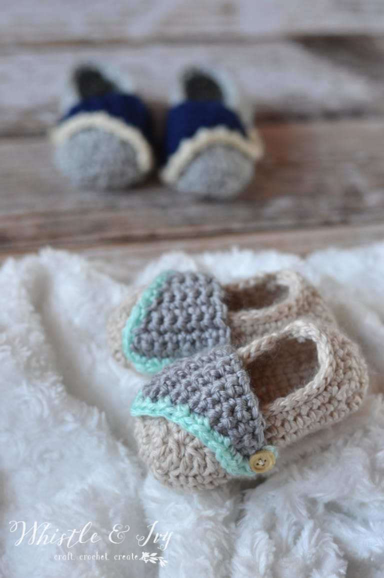 Crochet Baby Slip-On Booties – Crochet Pattern