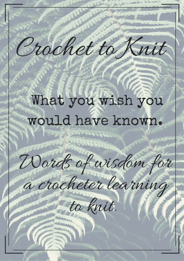 Crochet to Knit