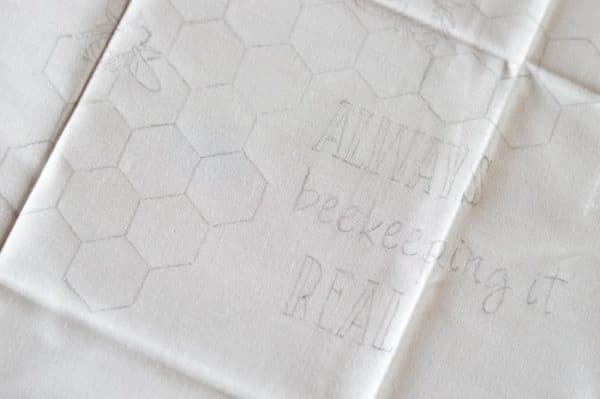 Free Embroidery Pattern: Always Beekeeping it Real | Make this beautiful and simple embroidery piece for the busy bee in your life!