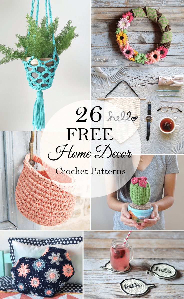 10 Boho Home Decor Crochet Patterns – Crochet
