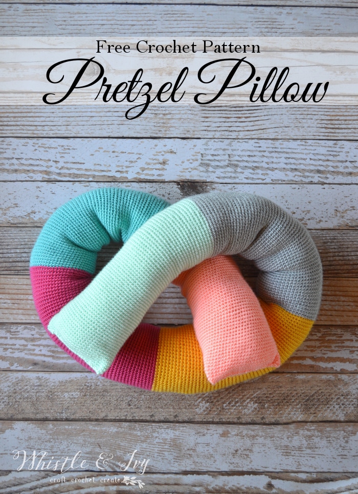 Crochet Pretzel Pillow – Crochet Pattern