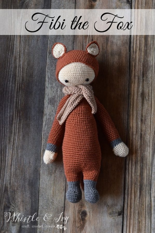 Fibi the Fox- This adorable crochet fox doll will delight kids of all ages. It has simple construction and will hook you on Lalylala dolls!