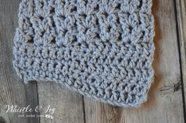 FREE Crochet Pattern: Smoky Mountain Super Scarf | Jump on the newest winter trend and crochet this cozy and chunky super scarf! It works up quick, too!