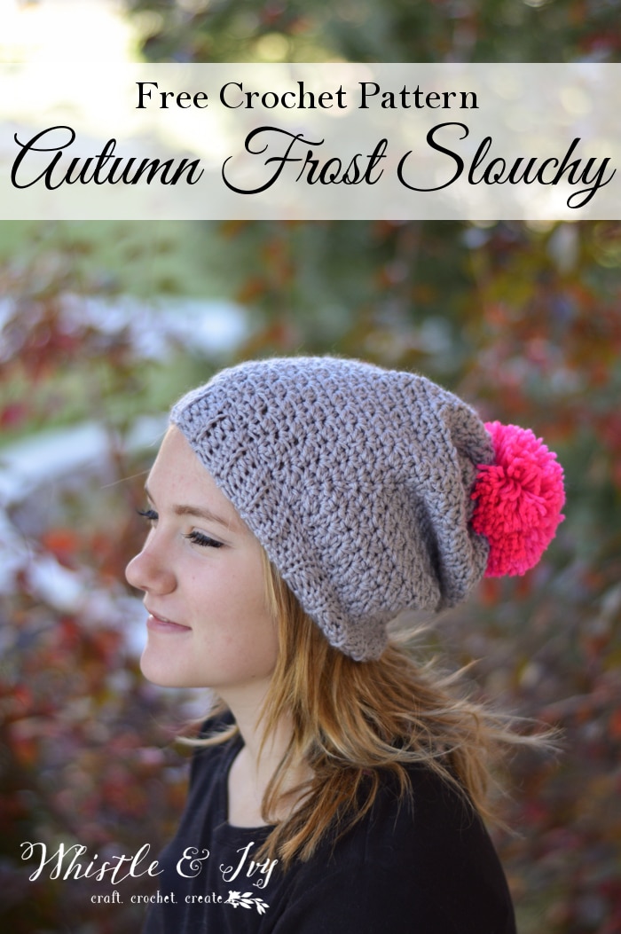 Autumn Frost Slouchy Hat Crochet Pattern