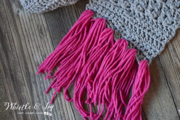 FREE Crochet Pattern: Smoky Mountain Super Scarf | Jump on the newest winter trend and crochet this cozy and chunky super scarf! It works up quick, too!