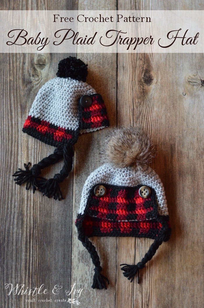 Crochet Plaid Trapper Hat – Crochet Pattern