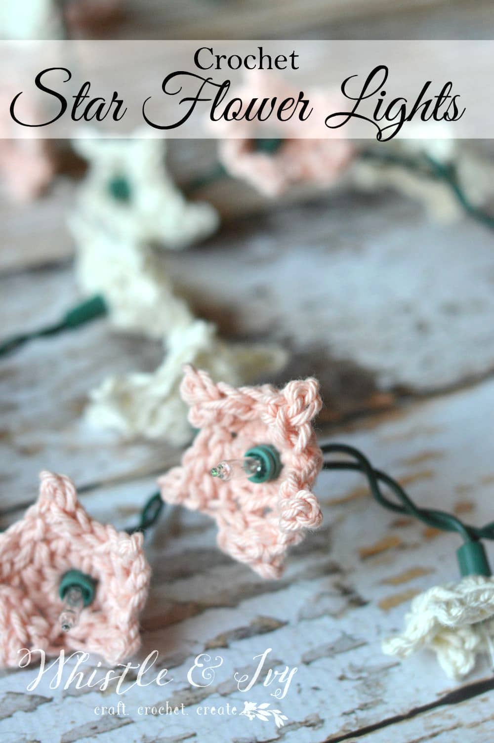 Crochet Star Flower Lights