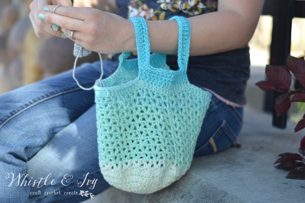crochet hook h Crochet Whistle  and Ivy in Public  Pattern Bag