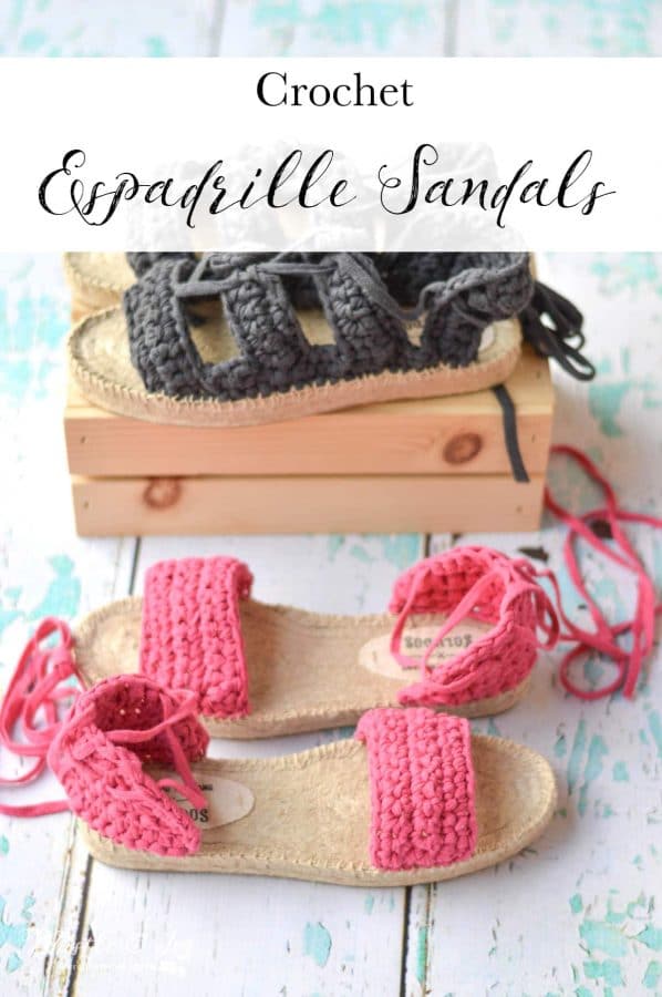 Crochet Espadrille Sandals - A kit is the perfect way to make crochet shoes! This kit is easy to make and comfortable to wear and included 2 styles.