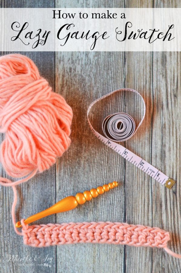 how to work a gauge Swatch with crochet, an easy and fast method 