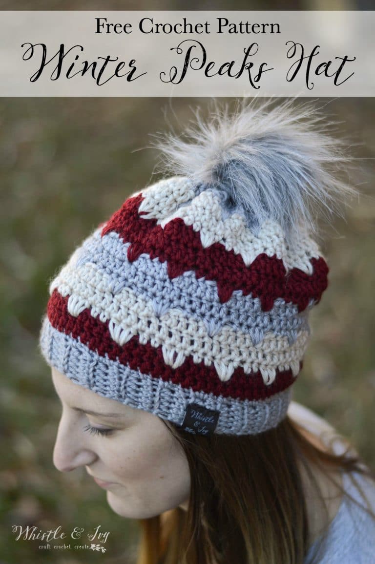 Winter Peaks Hat – Free Crochet Pattern