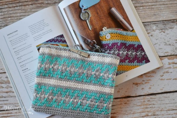 Crochet Quick-Stop Clutch - This beautiful tapestry crochet work is much easier than you think and has an amazing effect. Learn how to make this clutch and lots of other amazing projects in Modern Tapestry Crochet. 
