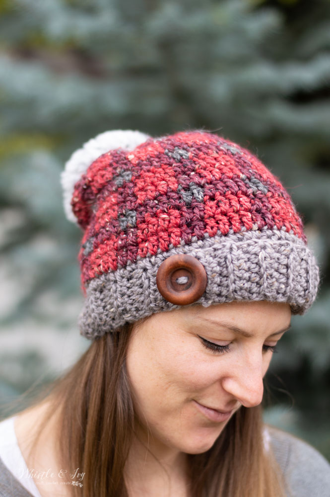 Crochet Tartan Hat – Free Crochet Pattern