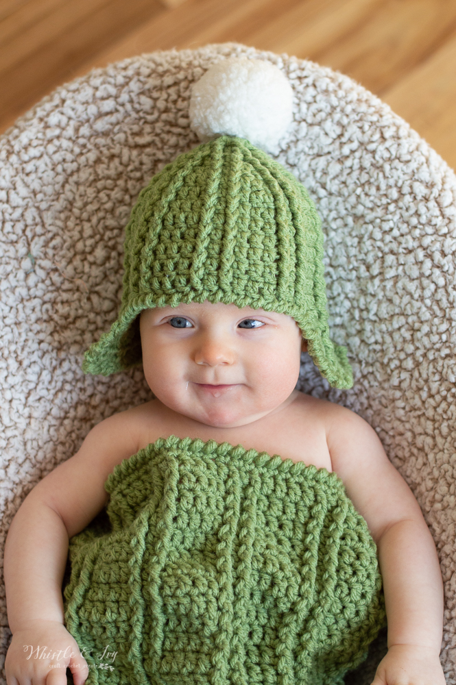Crochet Cactus Cocoon and Hat Crochet Pattern