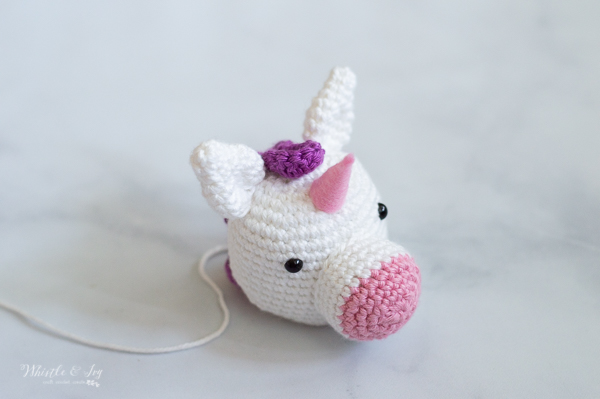 crochet unicorn head free crochet pattern 
