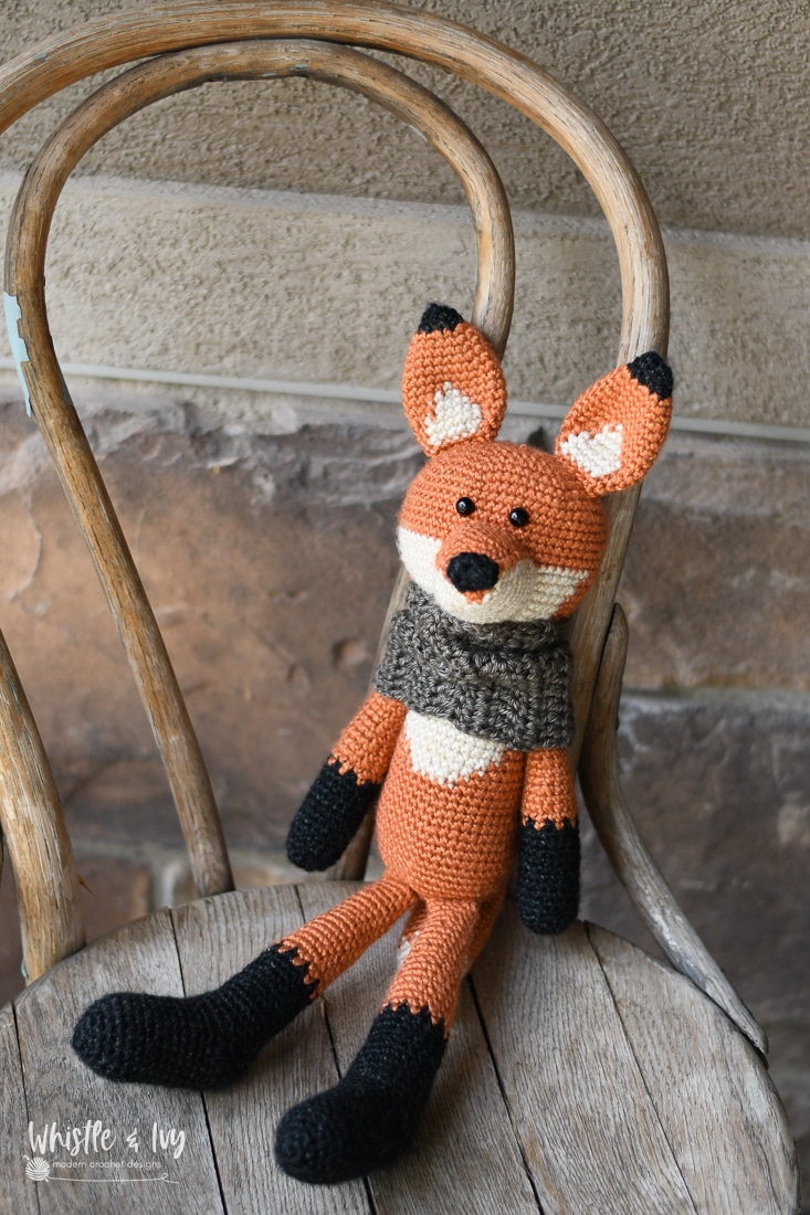 Crochet Fox Toy Plushy- CROCHET PATTERN