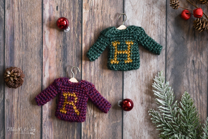 Sweater Ornaments Pattern Pack – Crochet Pattern