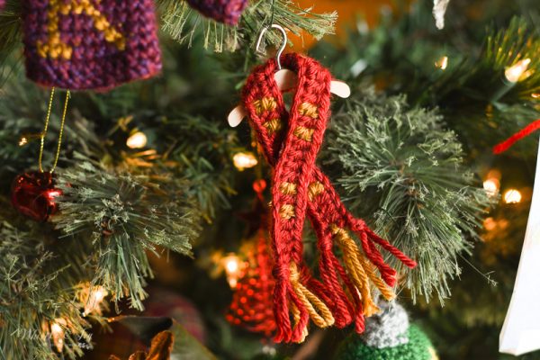 crochet scarf ornament crochet pattern 