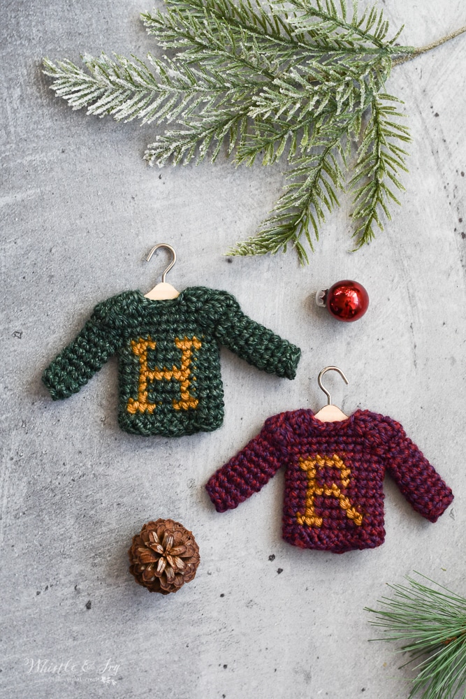 Sweater Ornaments Pattern Pack – Crochet Pattern
