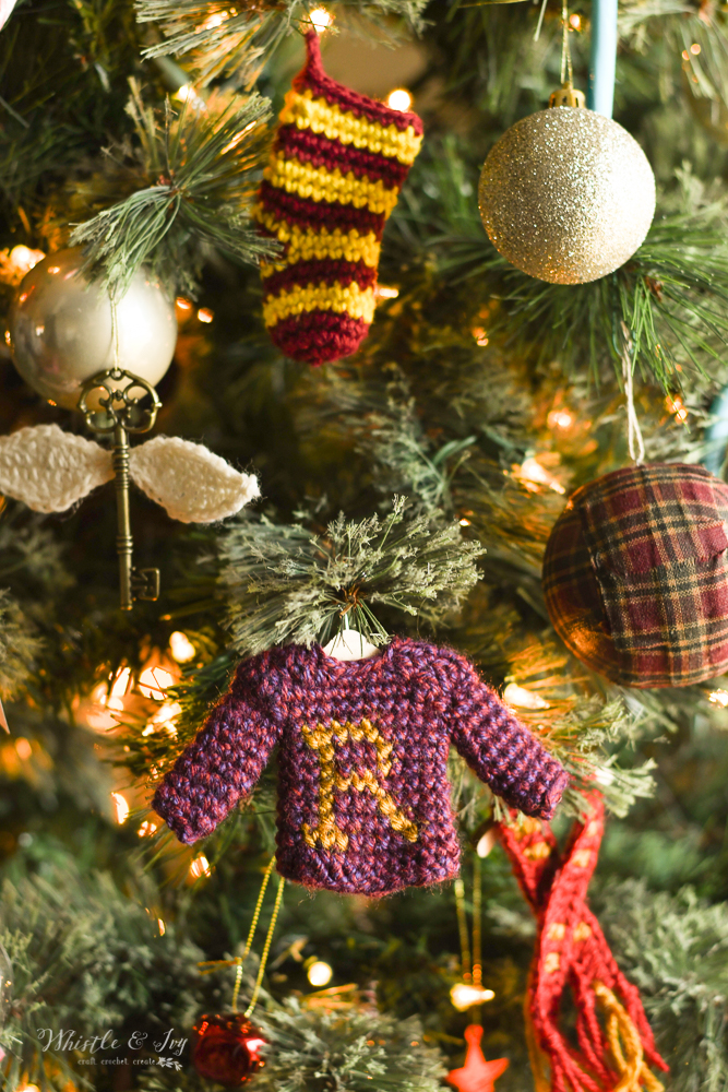 Ron sweater Harry Potter crochet ornament patte