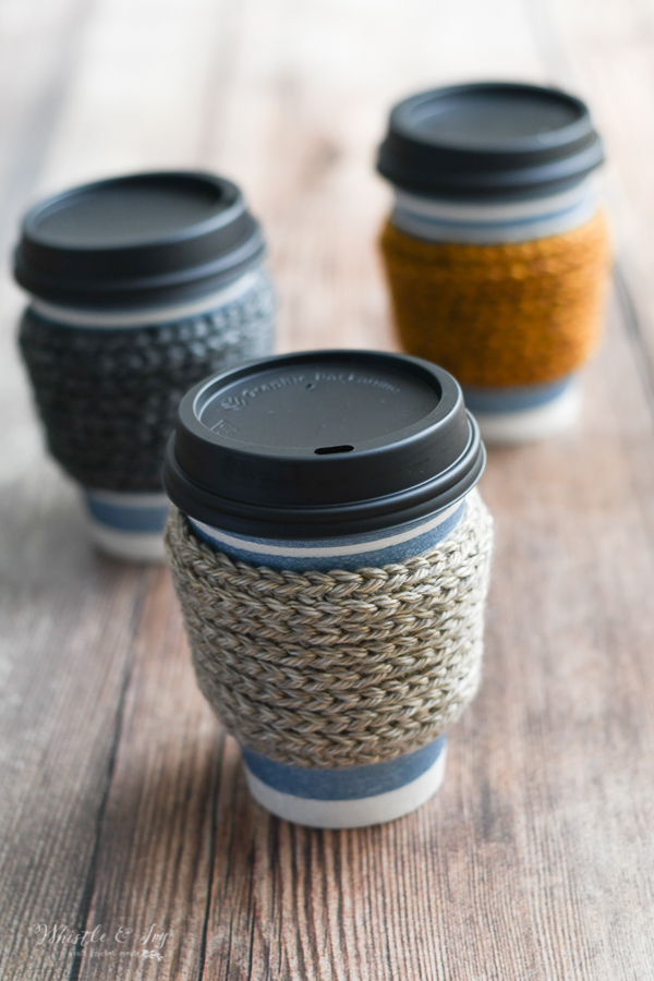 quick and easy crochet coffee sleeve crochet pattern ridged coffee cup cozy 