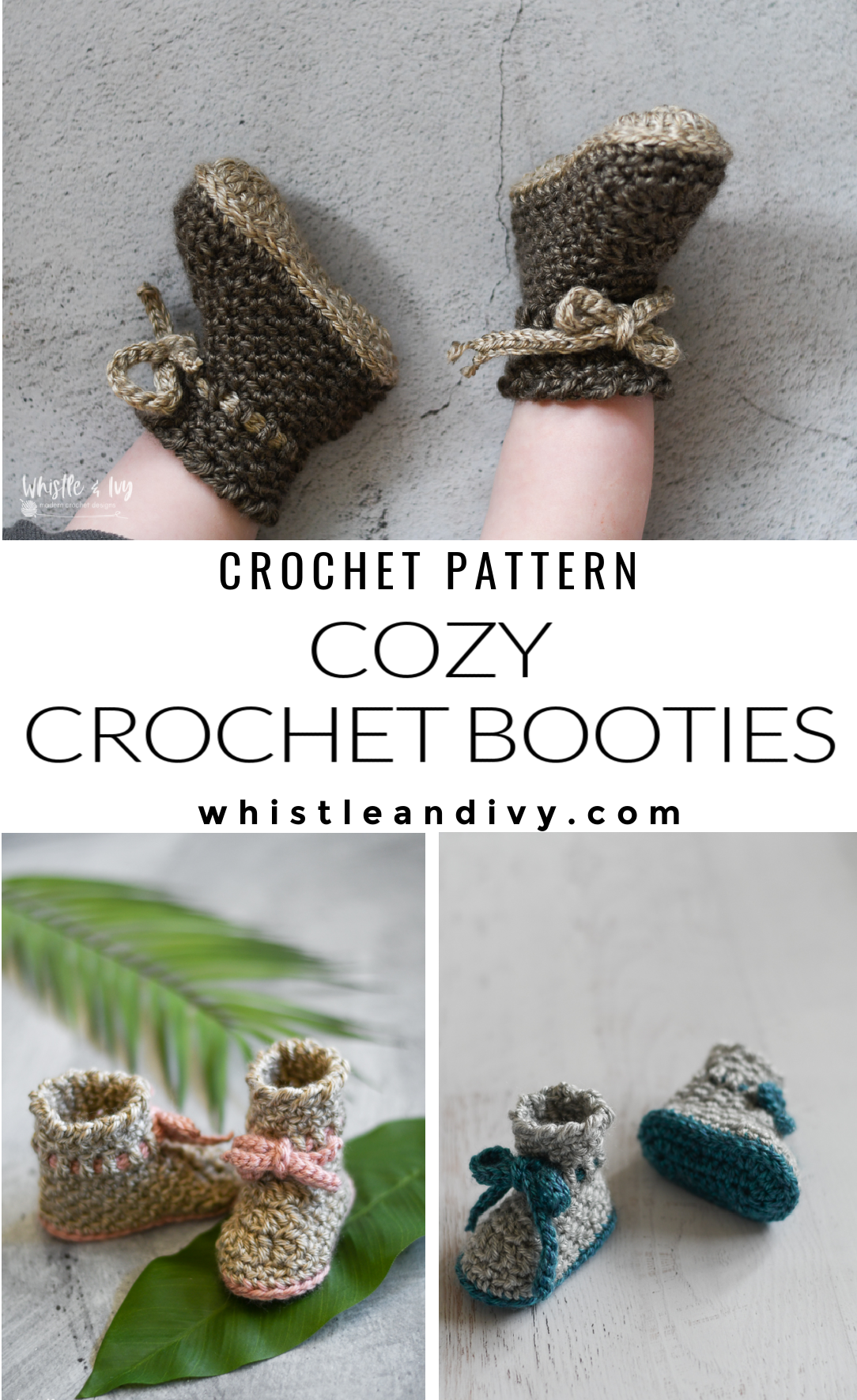 cute crochet baby booties modern design crochet pattern 