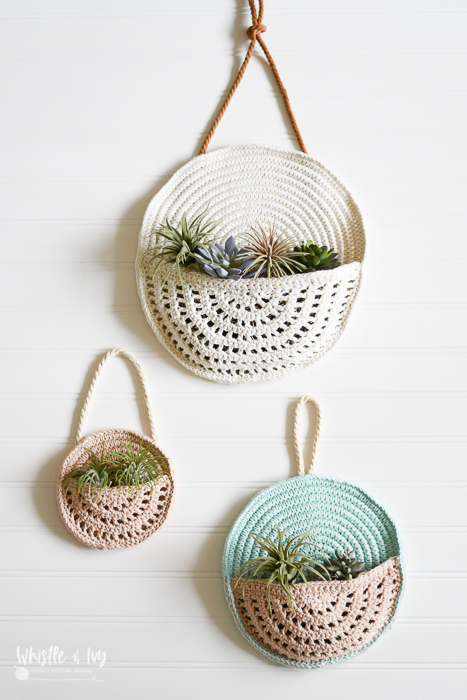Make a Lovely Crochet Basket Planter for Boho Babes and Plant Lovers