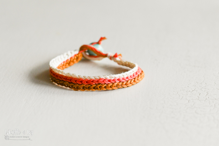crochet bracelet with embroidery thread easy crochet pattern crochet friendship bracelet 