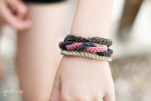pretty crochet bracelet hair tie crochet pattern 