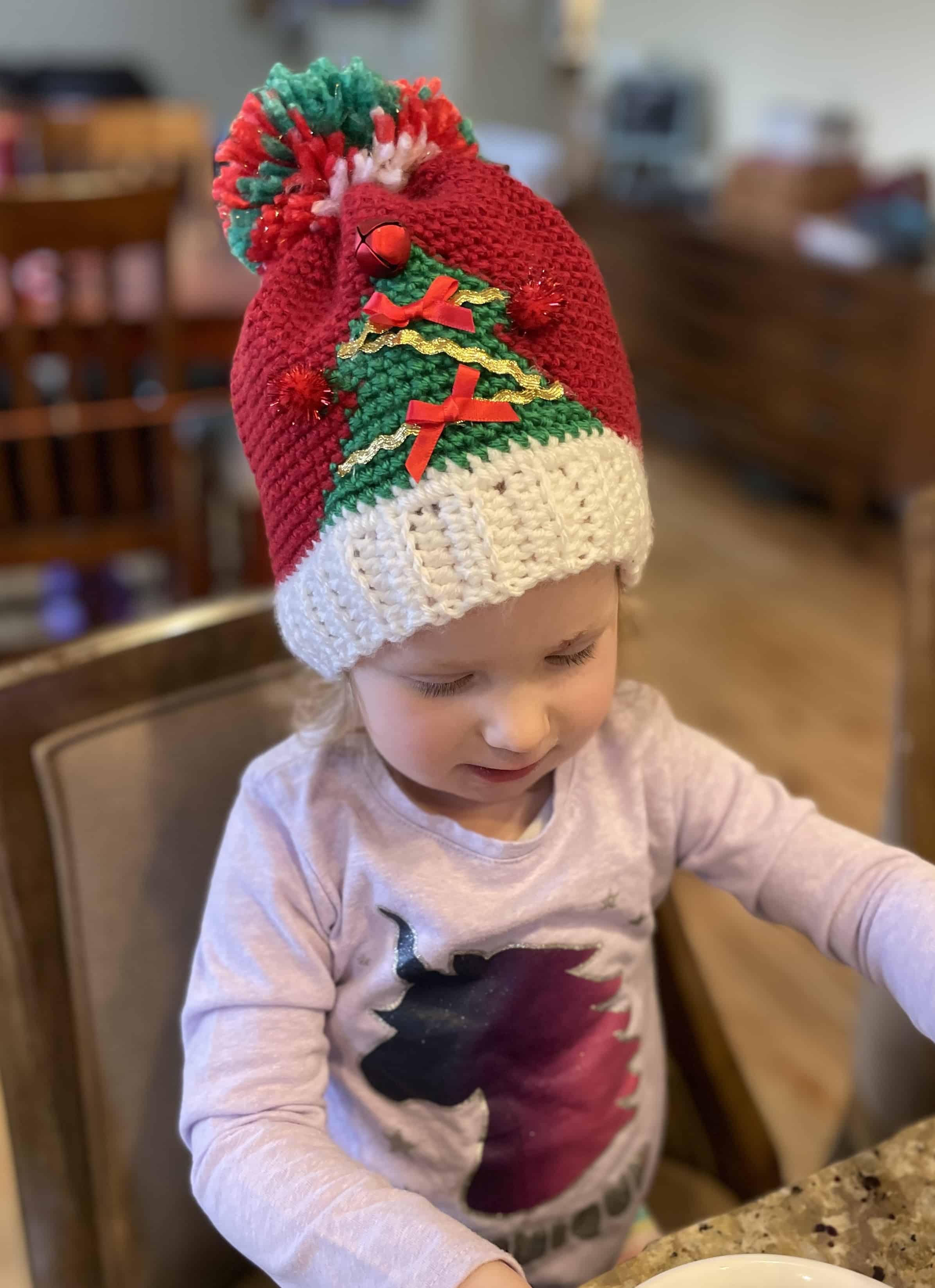 crochet ugly Christmas hat crochet pattern 