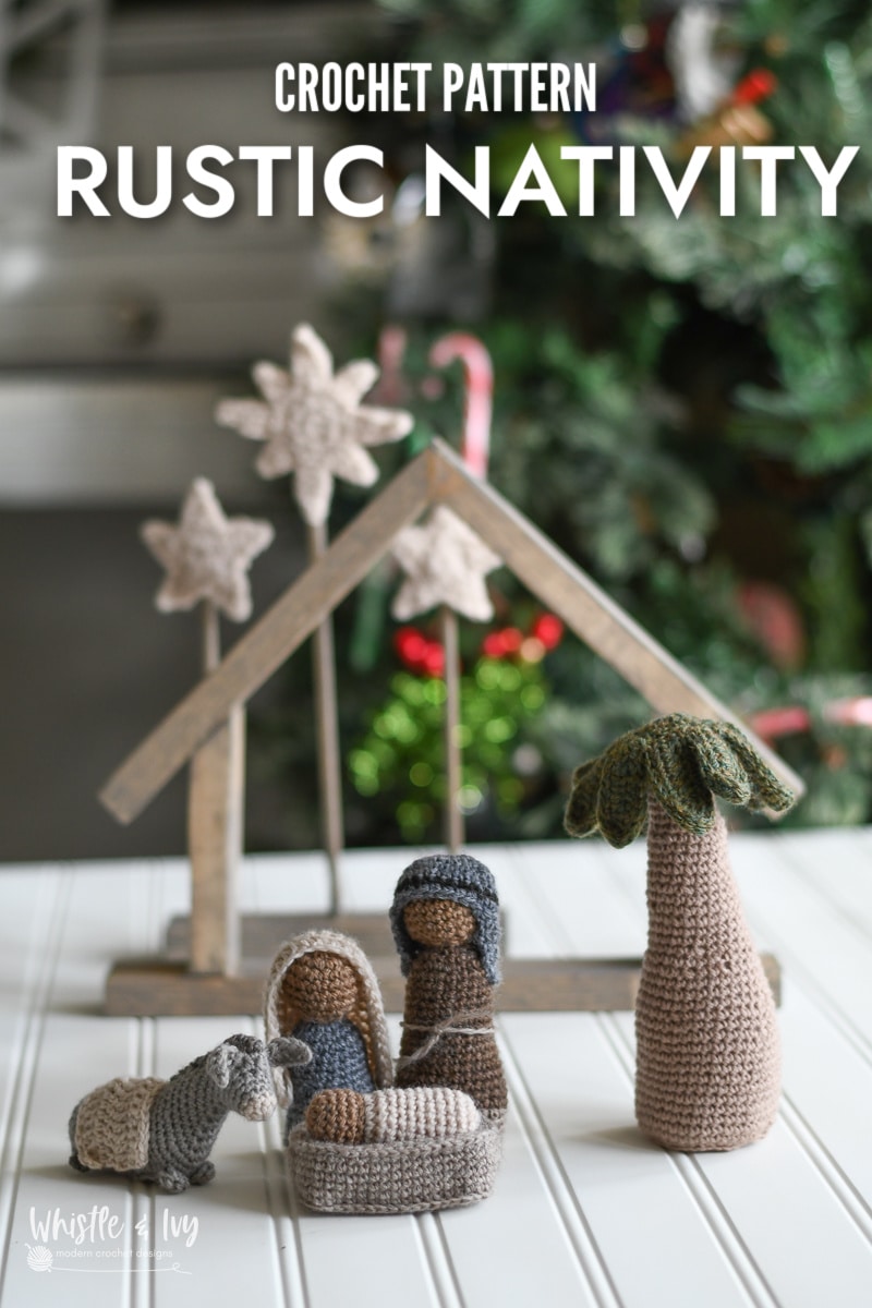 Rustic and Elegant Crochet Nativity Set Pattern – Even advanced beginners can make this set!