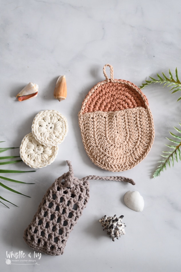 Easy Crochet Spa Set -Smart and Quick Earth-friendly crochet patterns